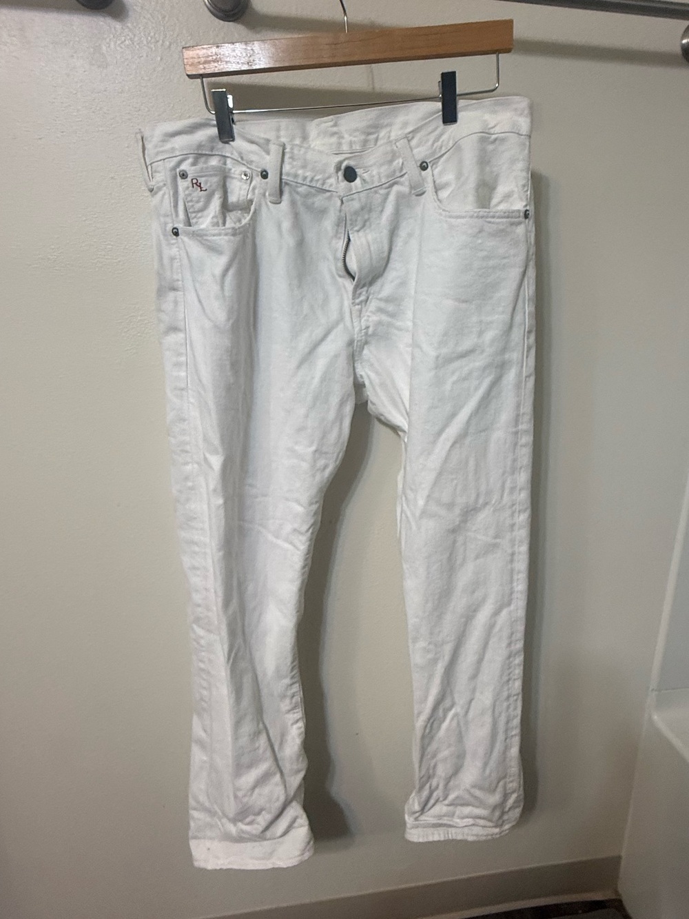 Ralph Lauren White Men's Straight Jeans